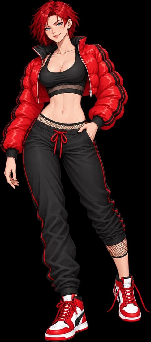 Ashley Nicole, the Banger pilot in Beat Baes, full body