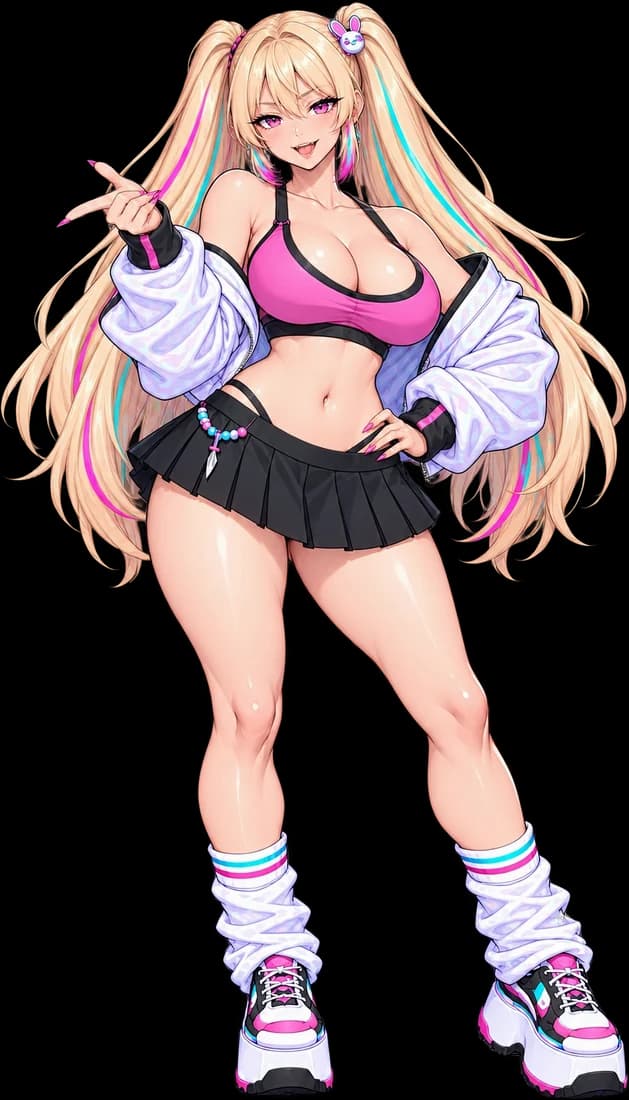 Miyu Nakano, the Baiter pilot in Beat Baes, full body