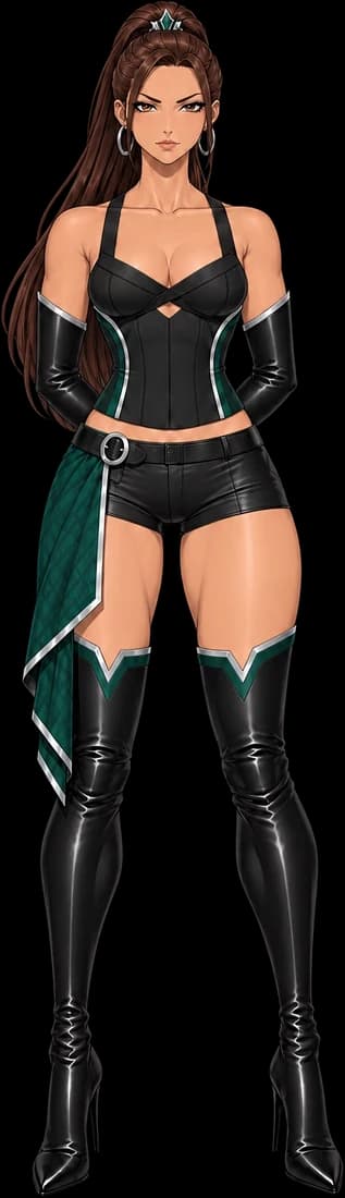 Reina, the Binder pilot in Beat Baes, full body